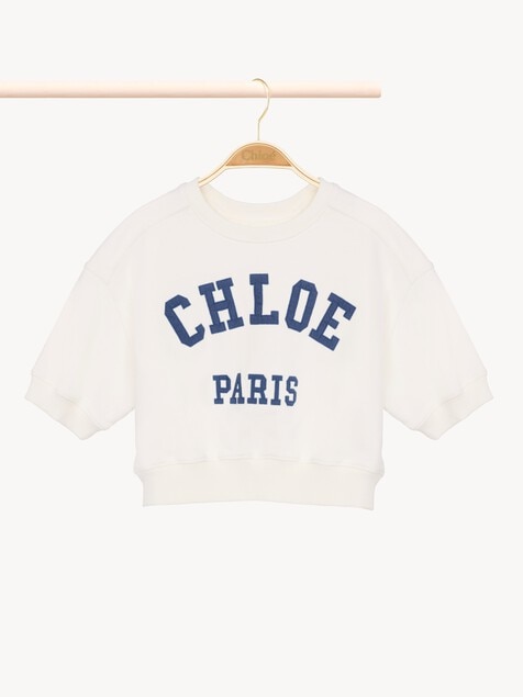 Sweat manches courtes &agrave; logo Enfant