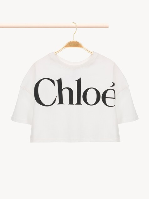 Kids' cropped logo T-shirt
