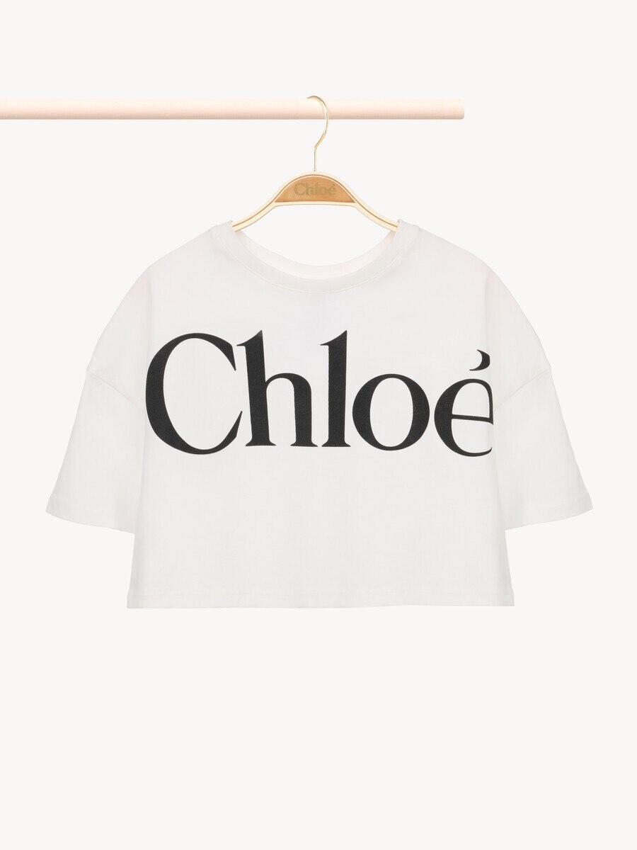 Kids' cropped logo T-shirt - 2