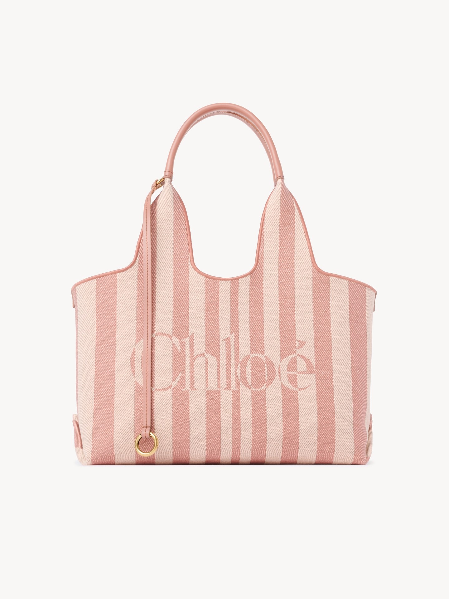 Chlo&eacute; Stripy east-west tote bag in jacquard - 1.0