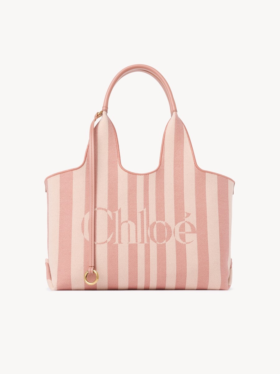 Chlo&eacute; Stripy east-west tote bag in jacquard - 1