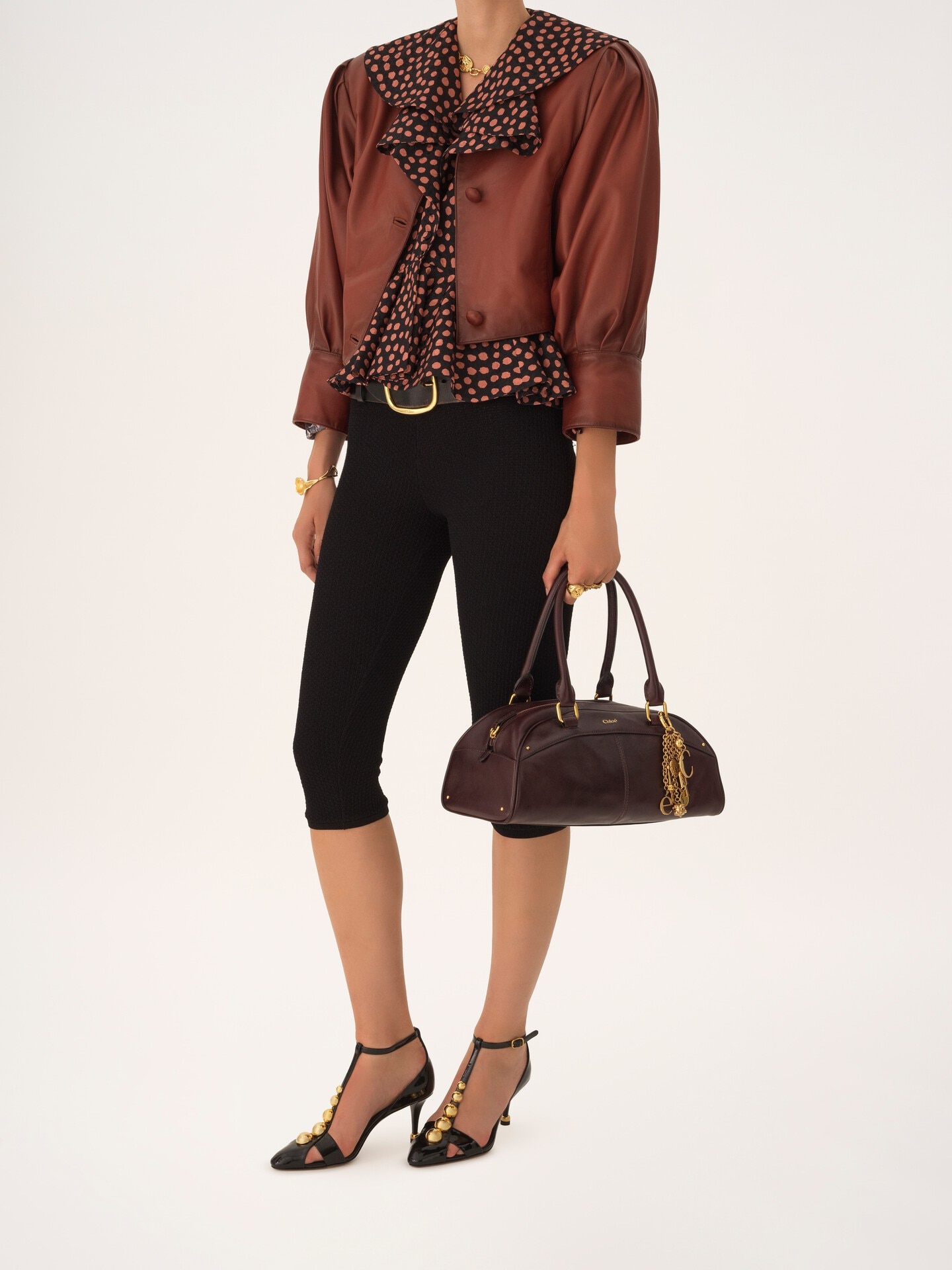 Chlo&eacute; bowling bag in soft leather - 8