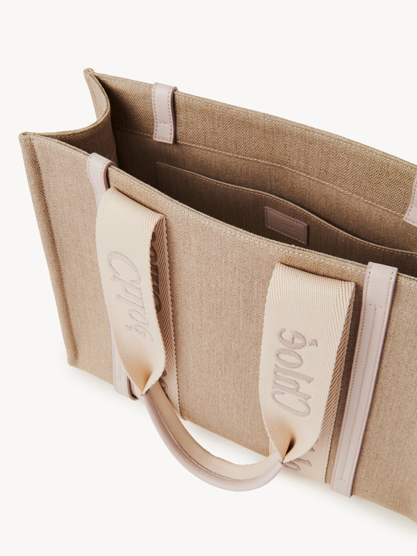 Woody tote bag in linen - 6