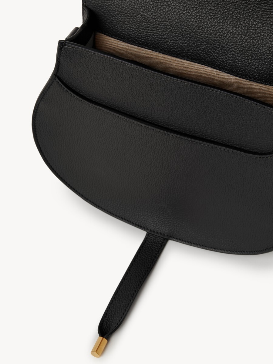 Marcie saddle bag in grained leather - 5