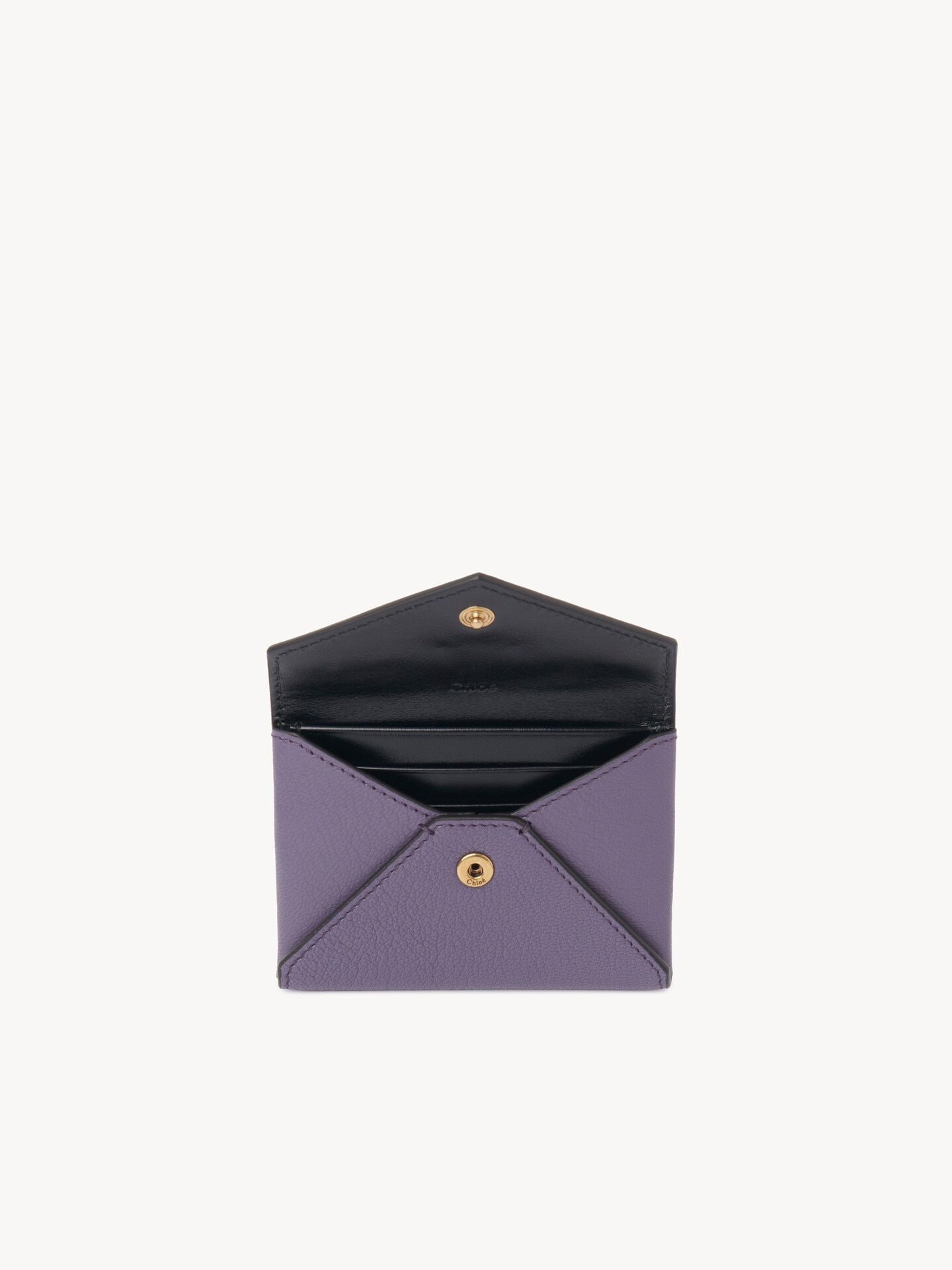 Envelope card holder in grained leather - 5