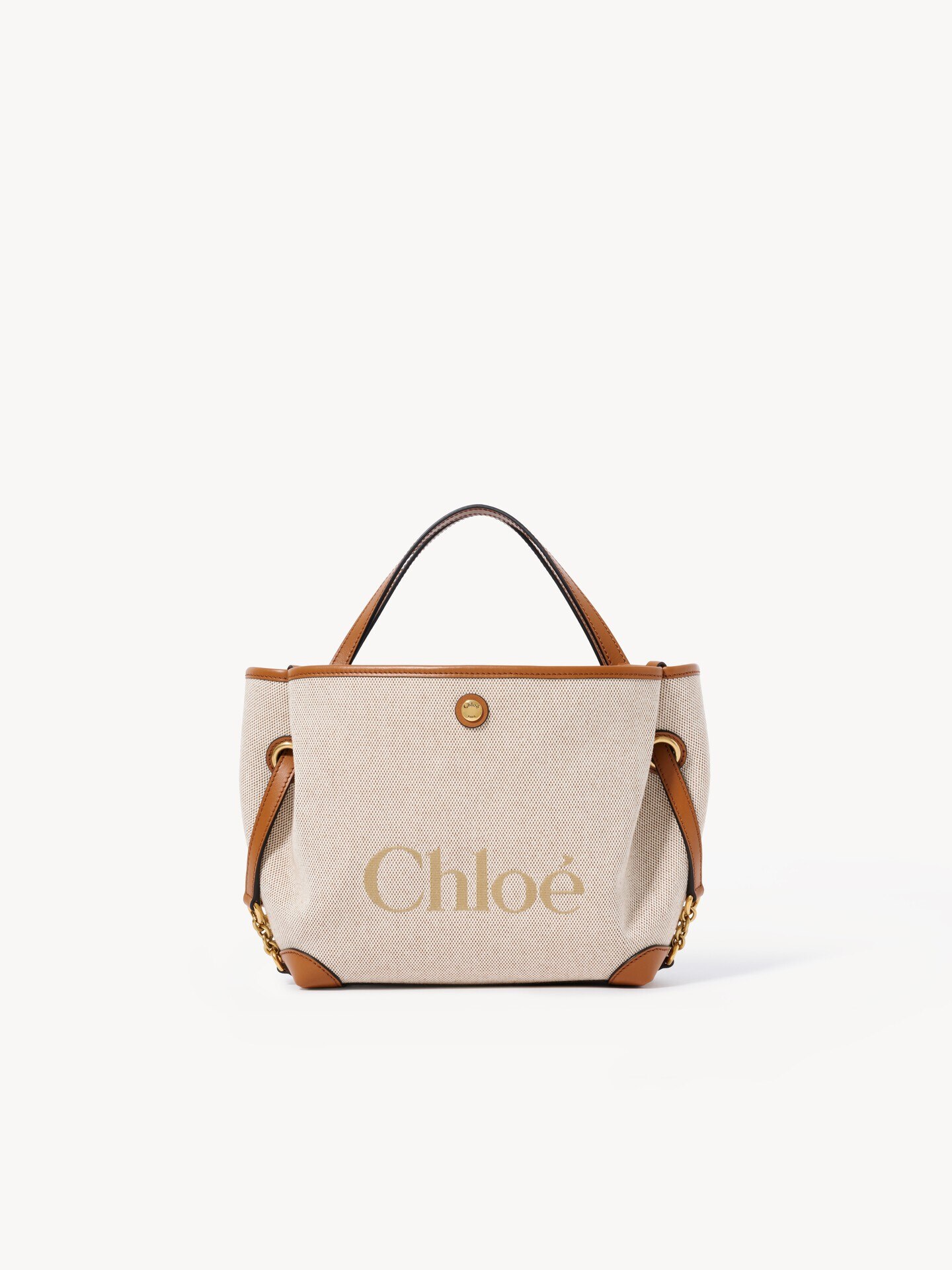 Small Chlo&eacute; Clover double carry bag in canvas - 1.0