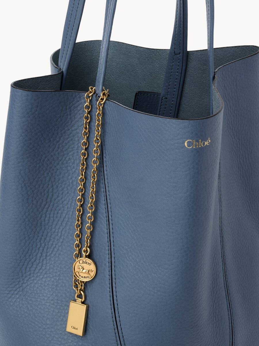 Chlo&eacute; Spin tote bag in grained leather - 6