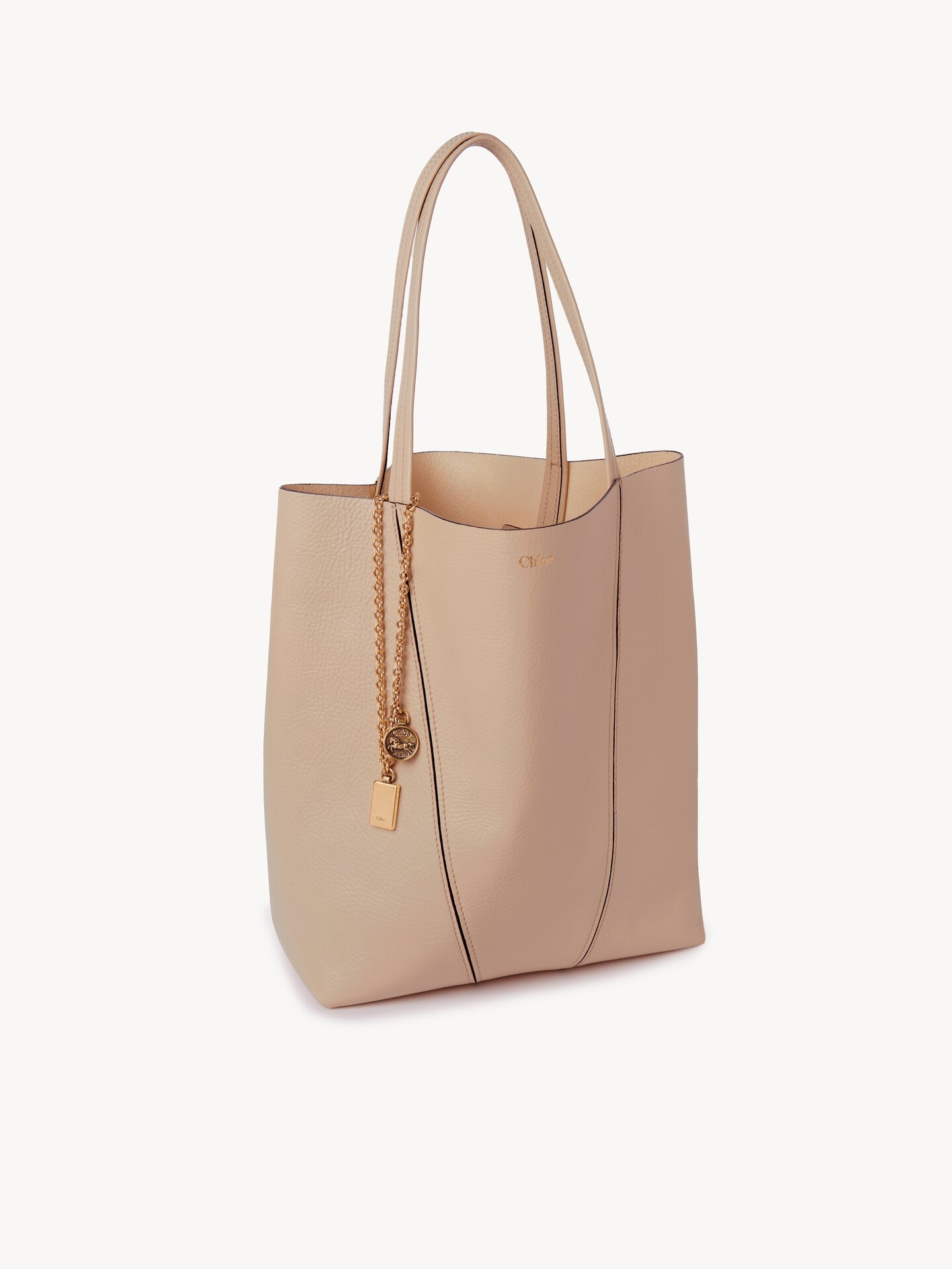 Chlo&eacute; Spin tote bag in grained leather - 3