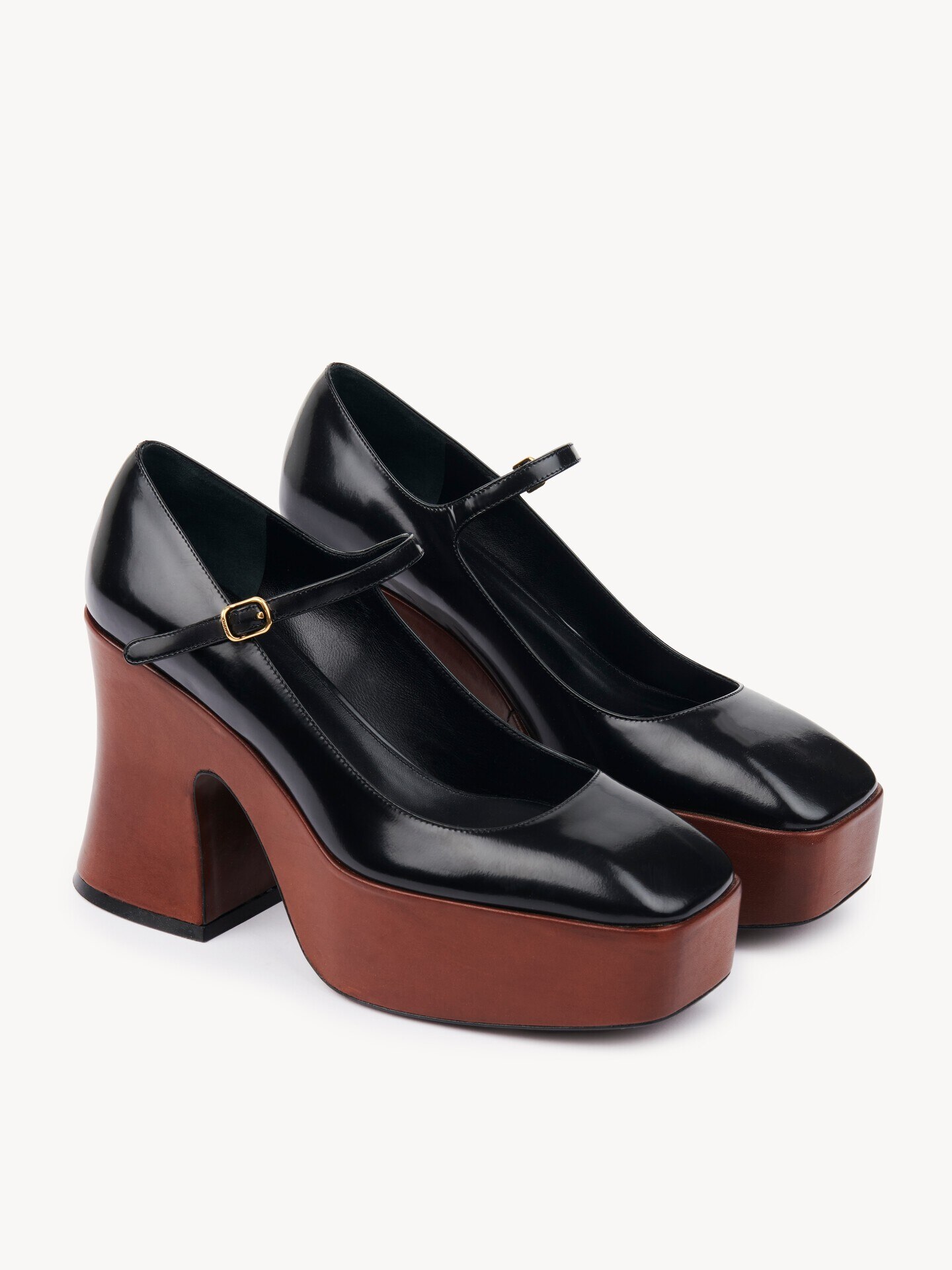 Janis platform pump Black Chloé