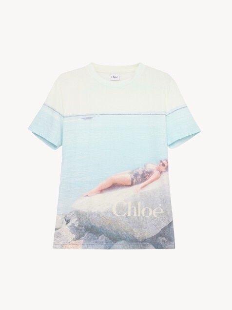 T-shirt col rond en jersey de coton