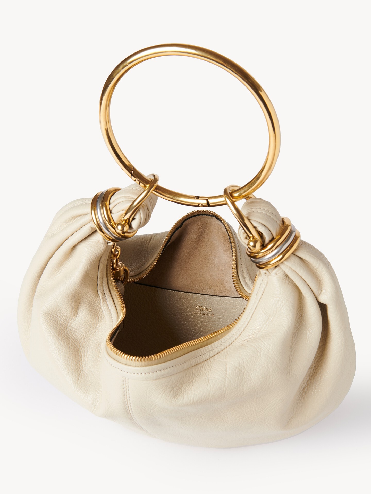 Bolso hobo Bracelet peque&ntilde;o de cuero granulado - 4.0