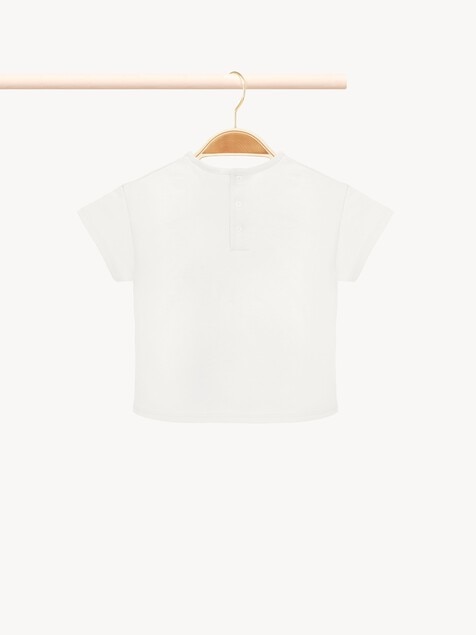 T-shirt con logo da neonata