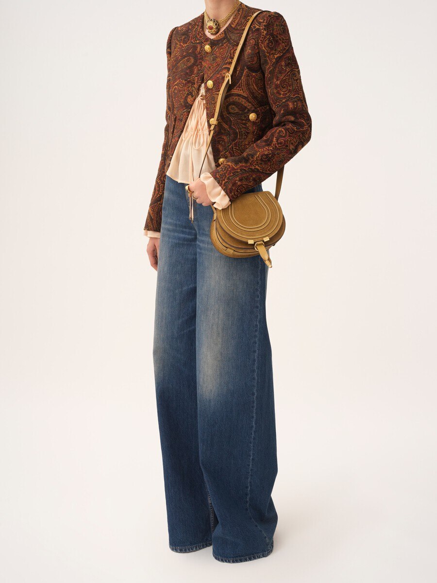 Kleine Marcie Satteltasche aus Wildleder - 8
