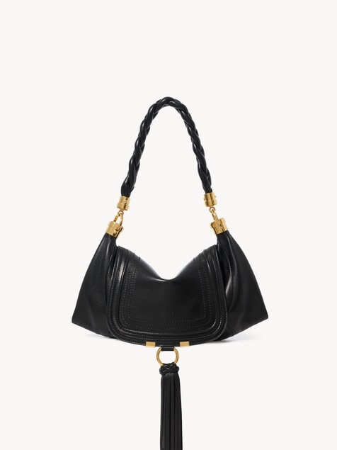 Small Marcie Foulard hobo bag in soft leather