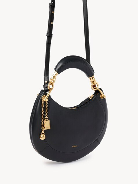 Small Chlo&eacute; Banana zipped hobo in soft leather
