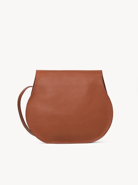 Bolso saddle Marcie de cuero granulado