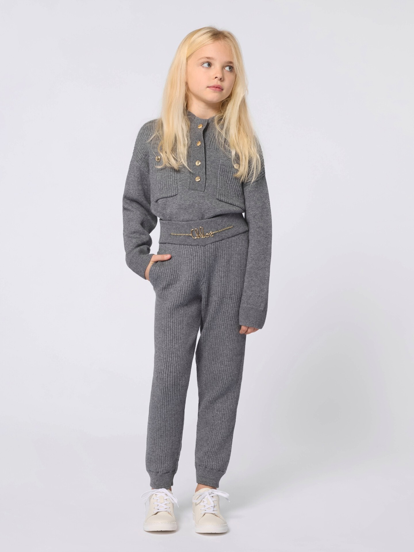 Pull boutonn&eacute; enfant - 4.0