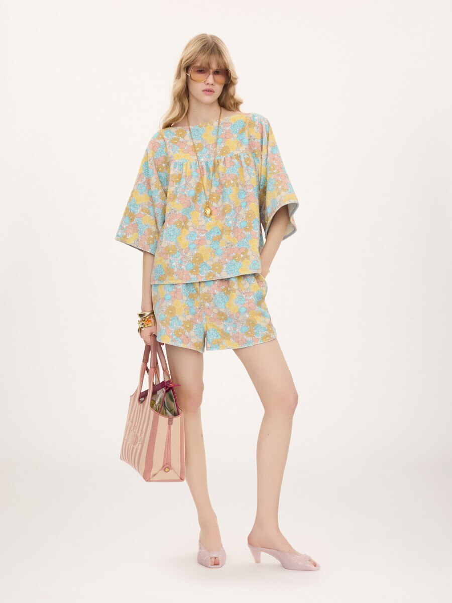 Short-sleeve top in cotton toweling - 3
