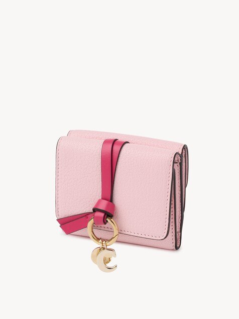 グレインレザー製Alphabetミニトリフォールド 