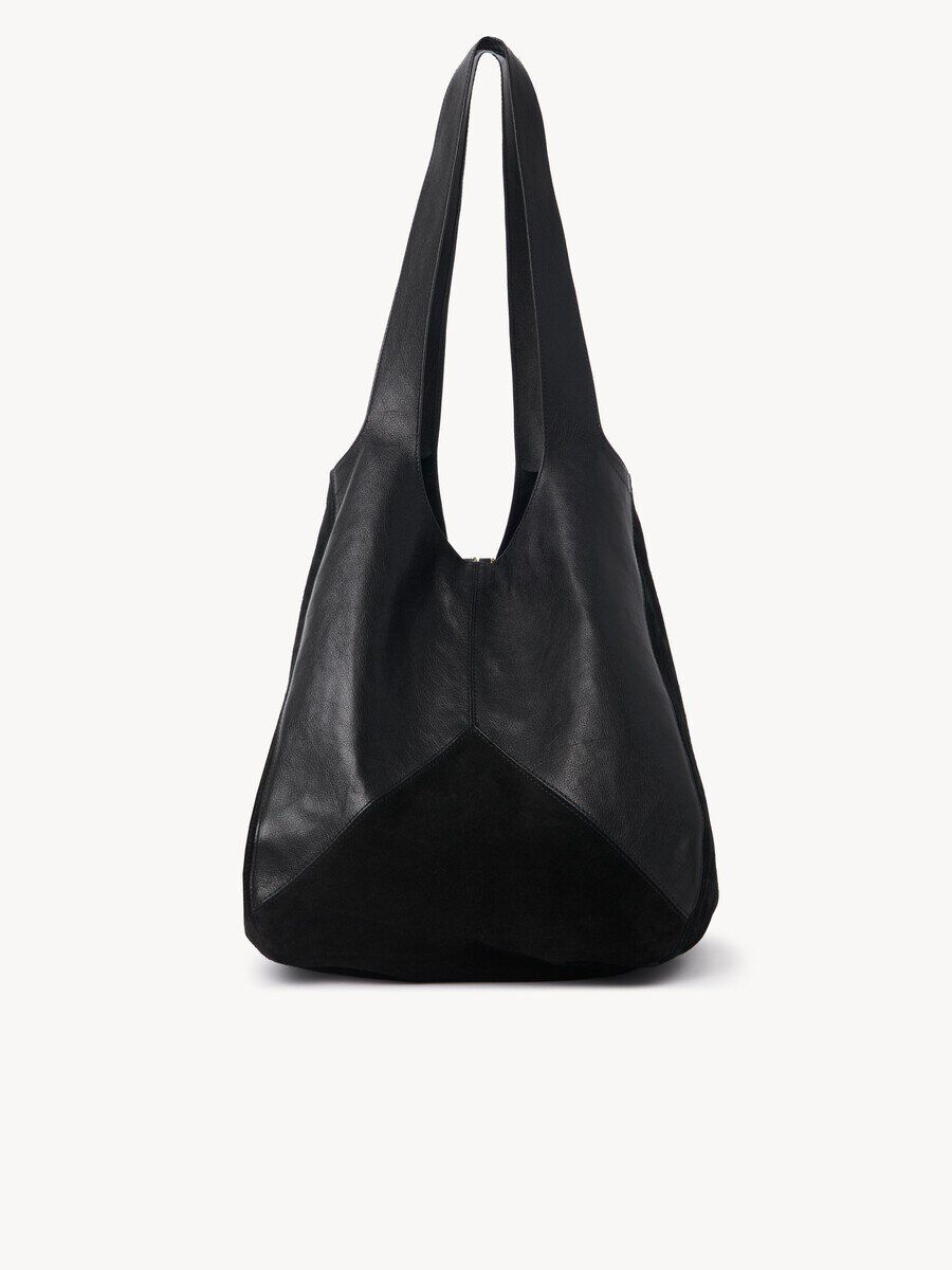 Chlo&eacute; Balloon bag in grained & suede leather - 7