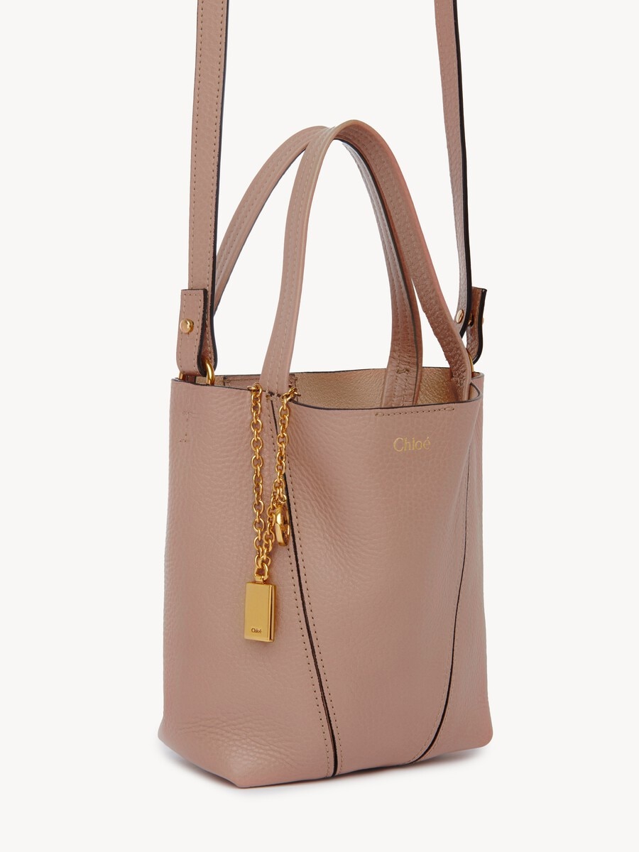 Kleine Chlo&eacute; Spin Tote Bag aus genarbtem Leder - 5