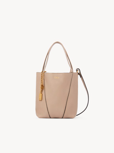 Bolso tote Chlo&eacute; Spin peque&ntilde;o de cuero granulado