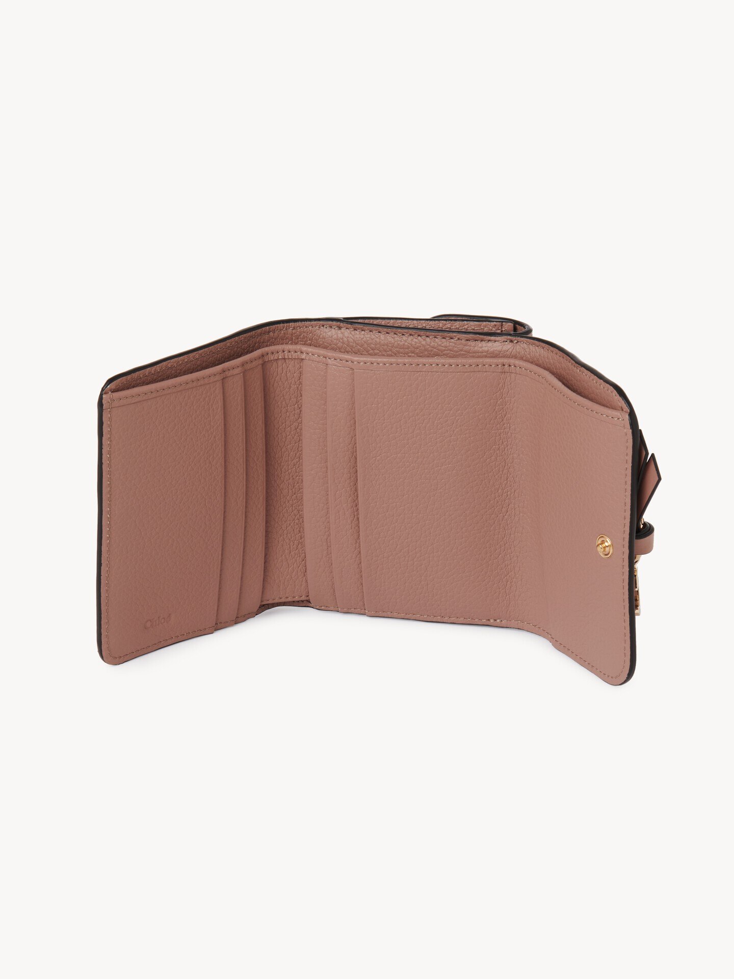 Small Alphabet tri-fold in grained leather - 4