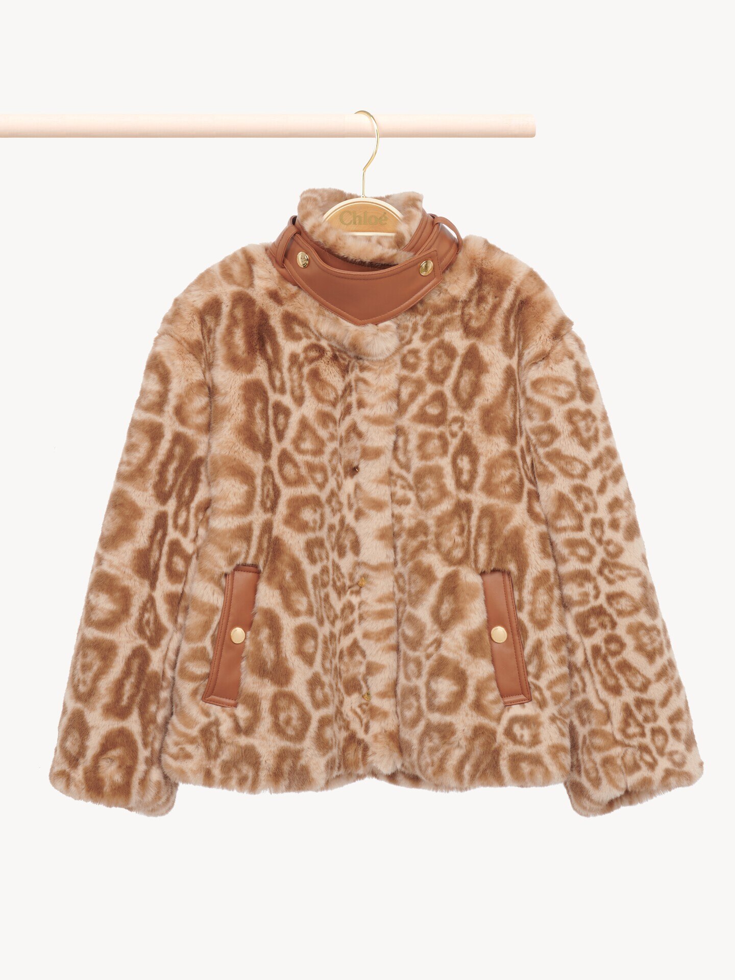 Giacca con stampa leopardata da bambina - 2