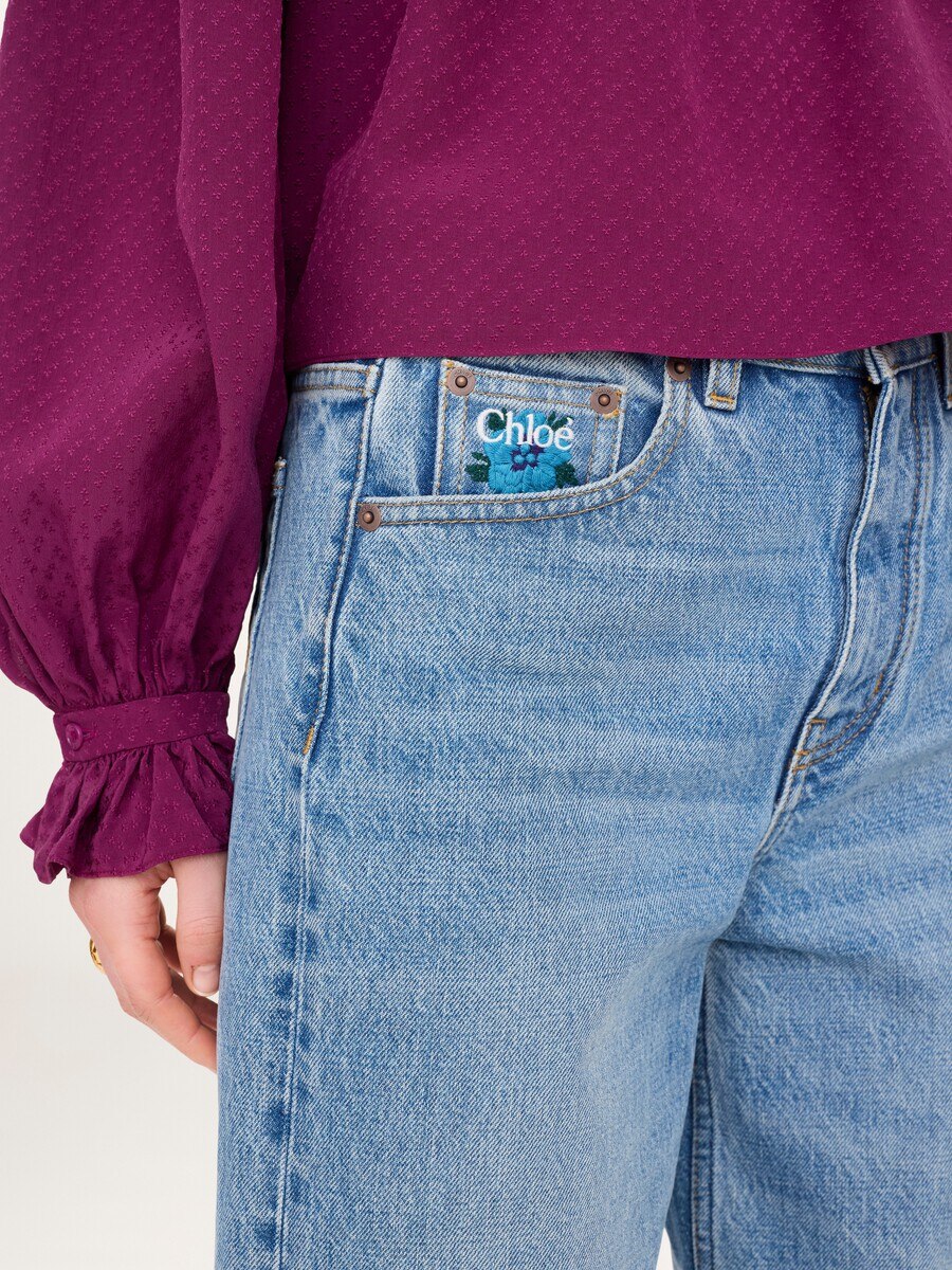 Straight jeans in denim - 5