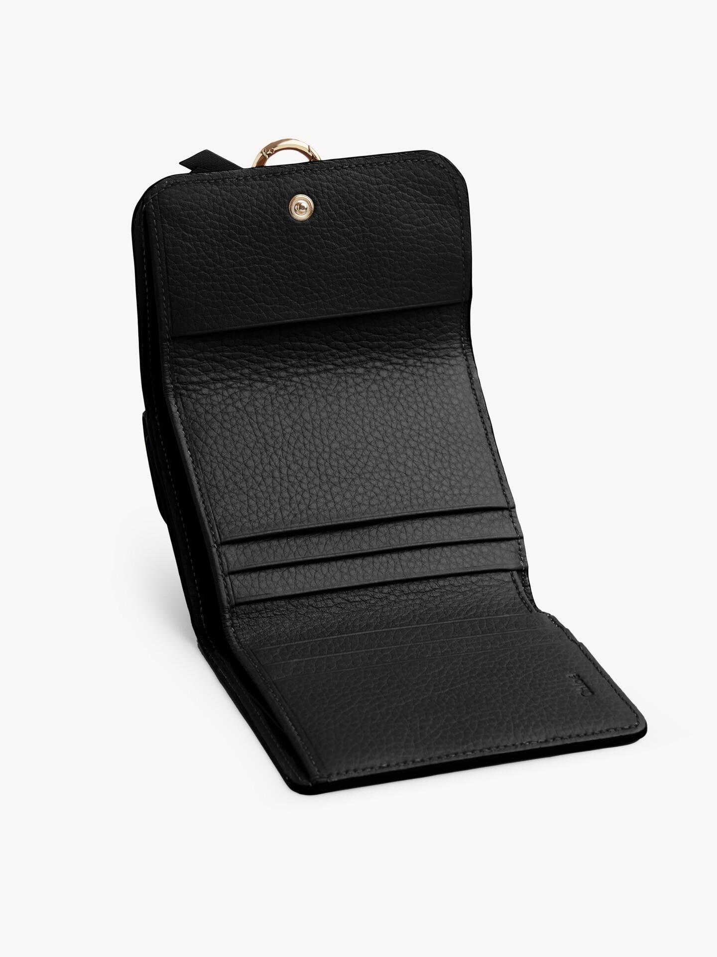 Small Alphabet tri-fold in grained leather - 3