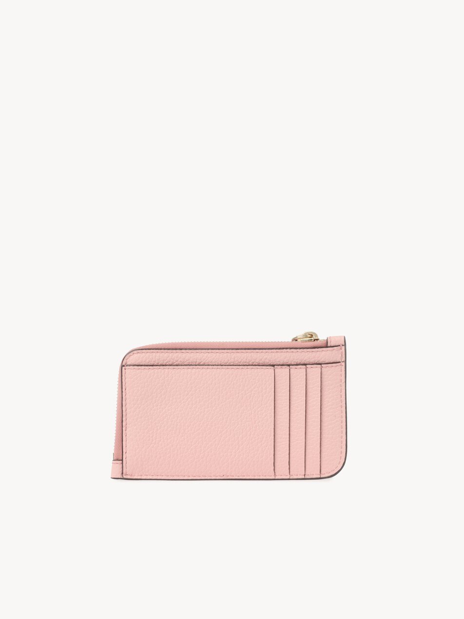 Alphabet wallet in grained leather