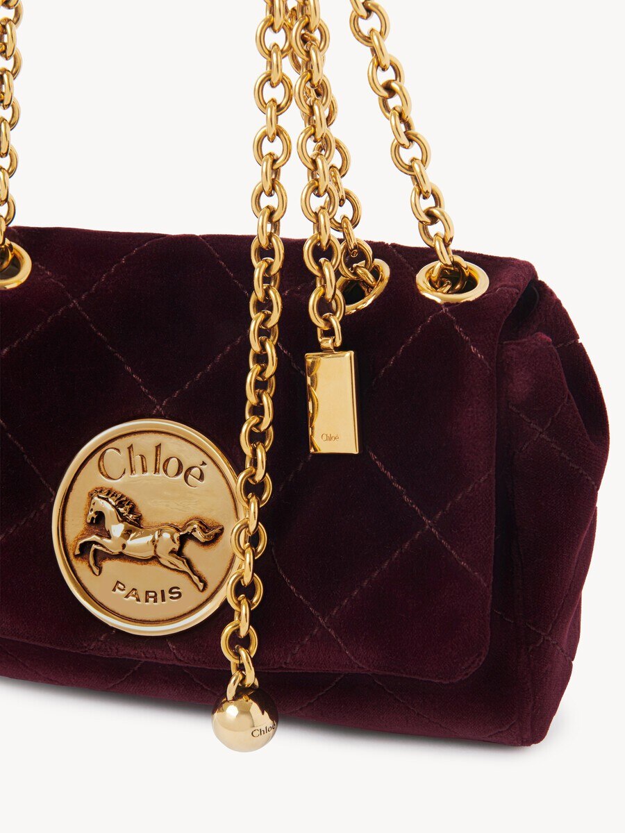 Kleine Chlo&eacute; Heritage Schultertasche aus Samt - 7