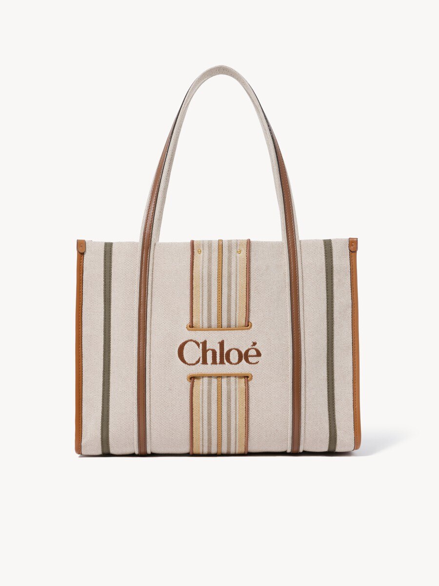 Bolso tote Woody Loop de lona - 1