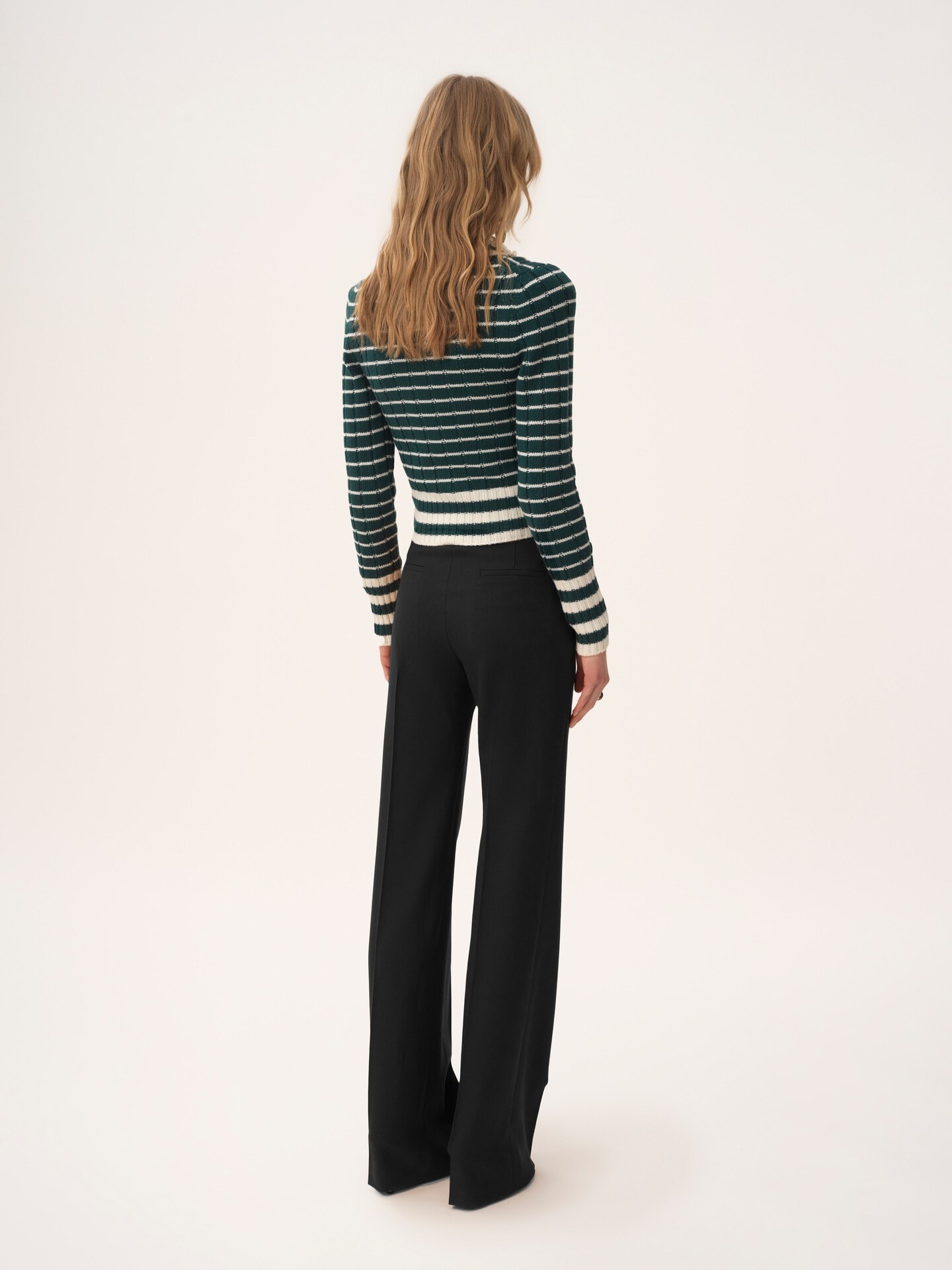 Boyish tailored pants in wool grain de poudre - 6