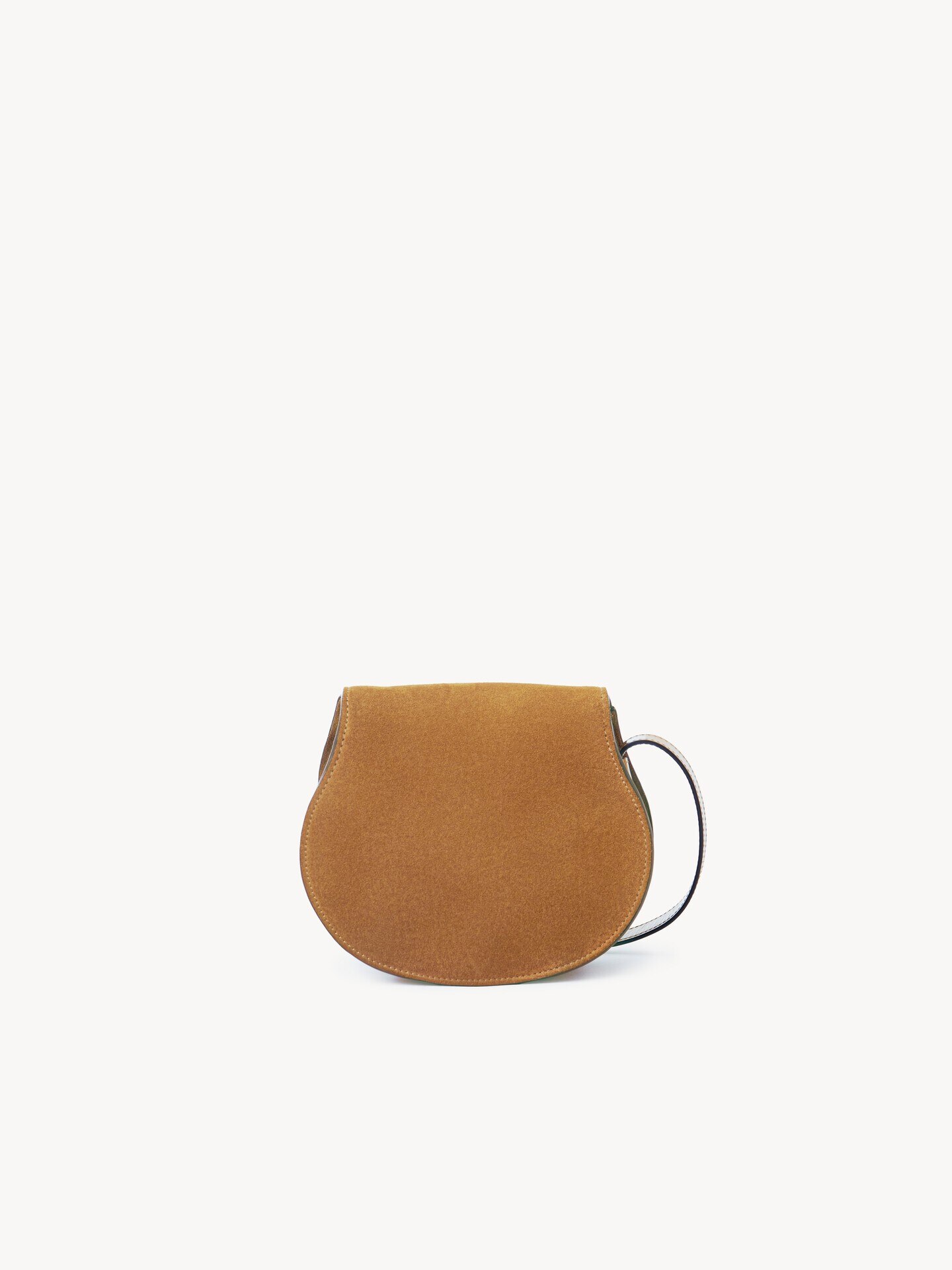 Small Marcie saddle bag in suede leather - 4.0