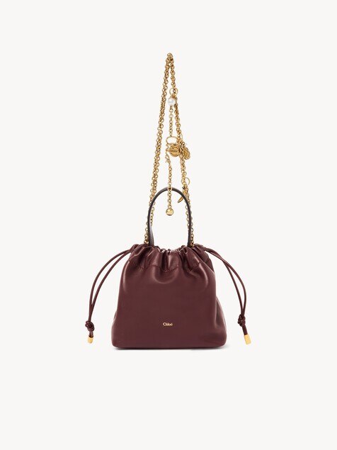 Mini Chlo&eacute; Icons shoulder bag with chain in soft leather