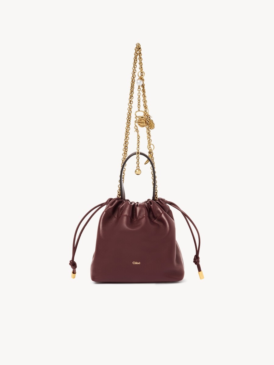Mini Chlo&eacute; Icons shoulder bag with chain in soft leather - 2