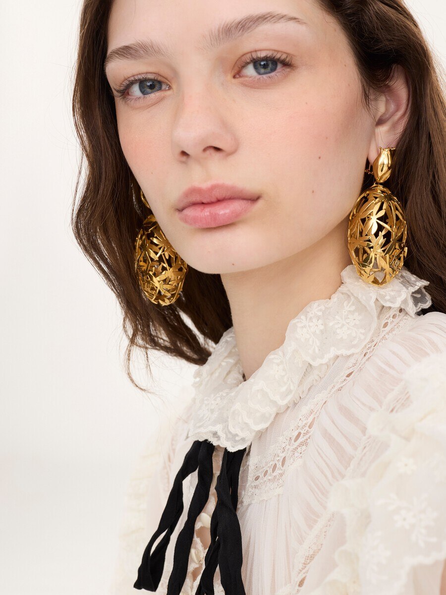 The Chlo&eacute; Gilded Cage earrings - 5