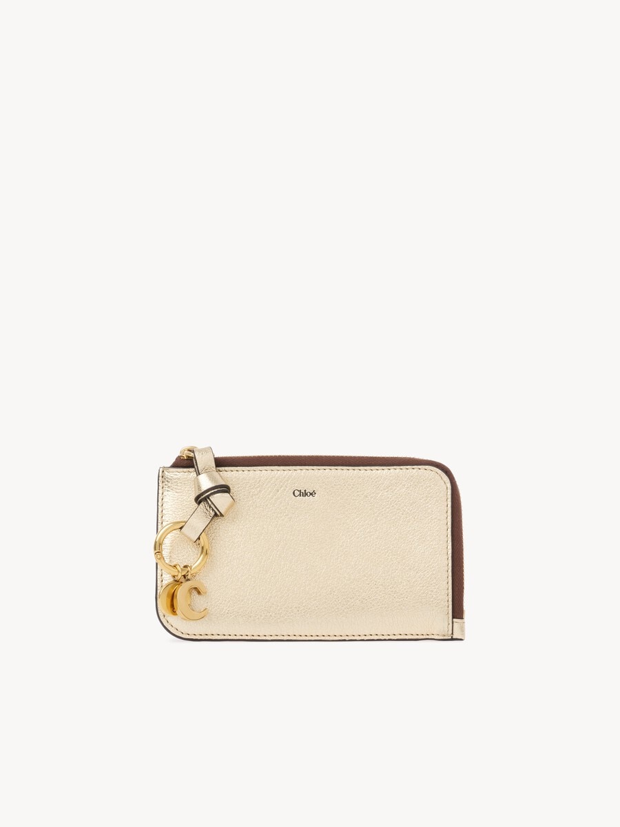 Cartera Alphabet de cuero metalizado - 1