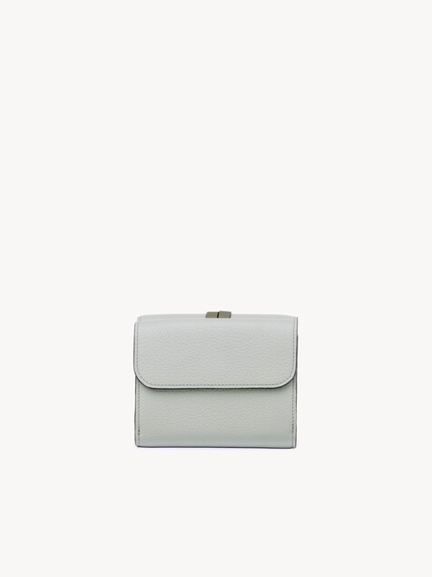 Small Alphabet tri-fold in grained leather
