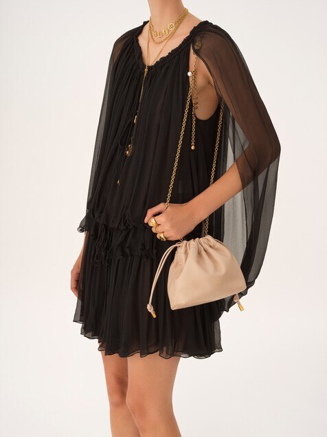 Minibolso de hombro Chlo&eacute; Icons con cadena de cuero suave