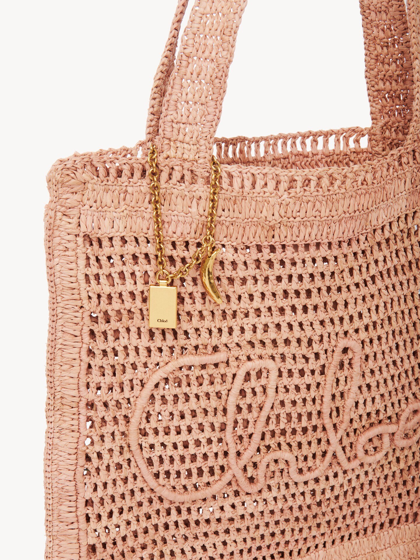 Sac cabas Summer Banana en raphia - 9