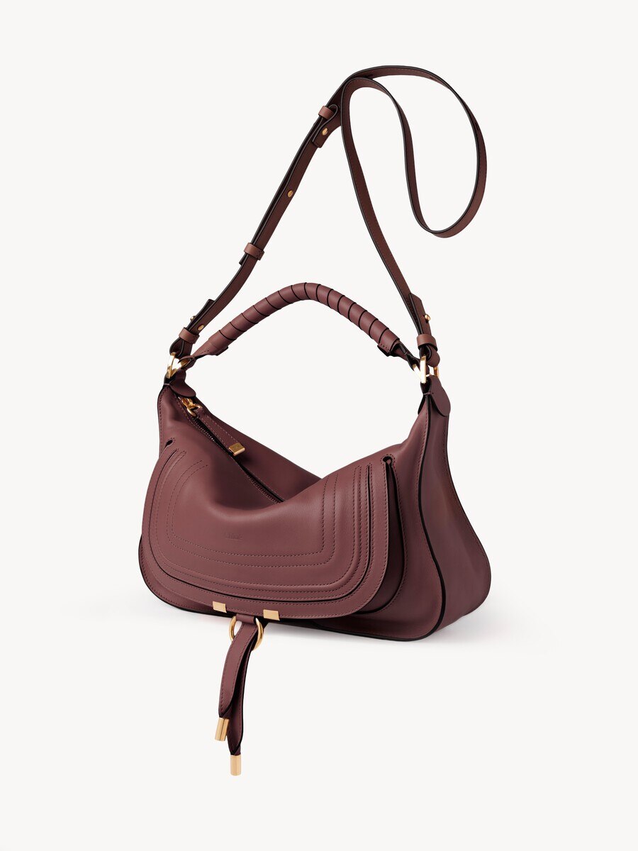 Kleine Marcie Schultertasche aus weichem Leder - 5