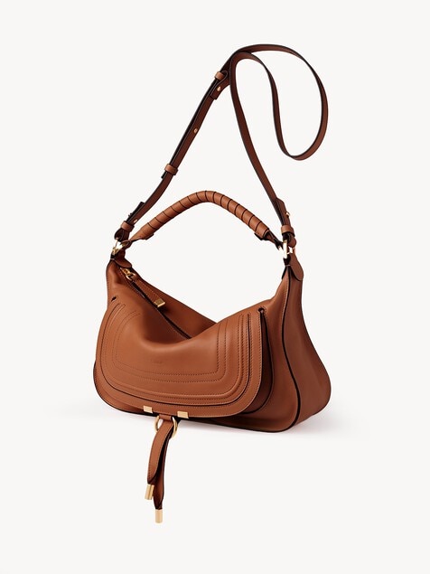 Small Marcie shoulder bag in soft leather