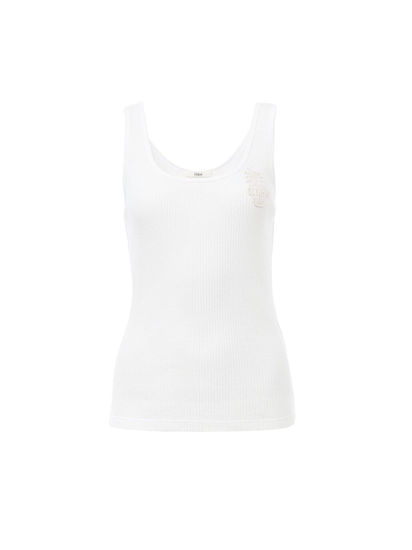 Tank top in cotton jersey White - Chloé