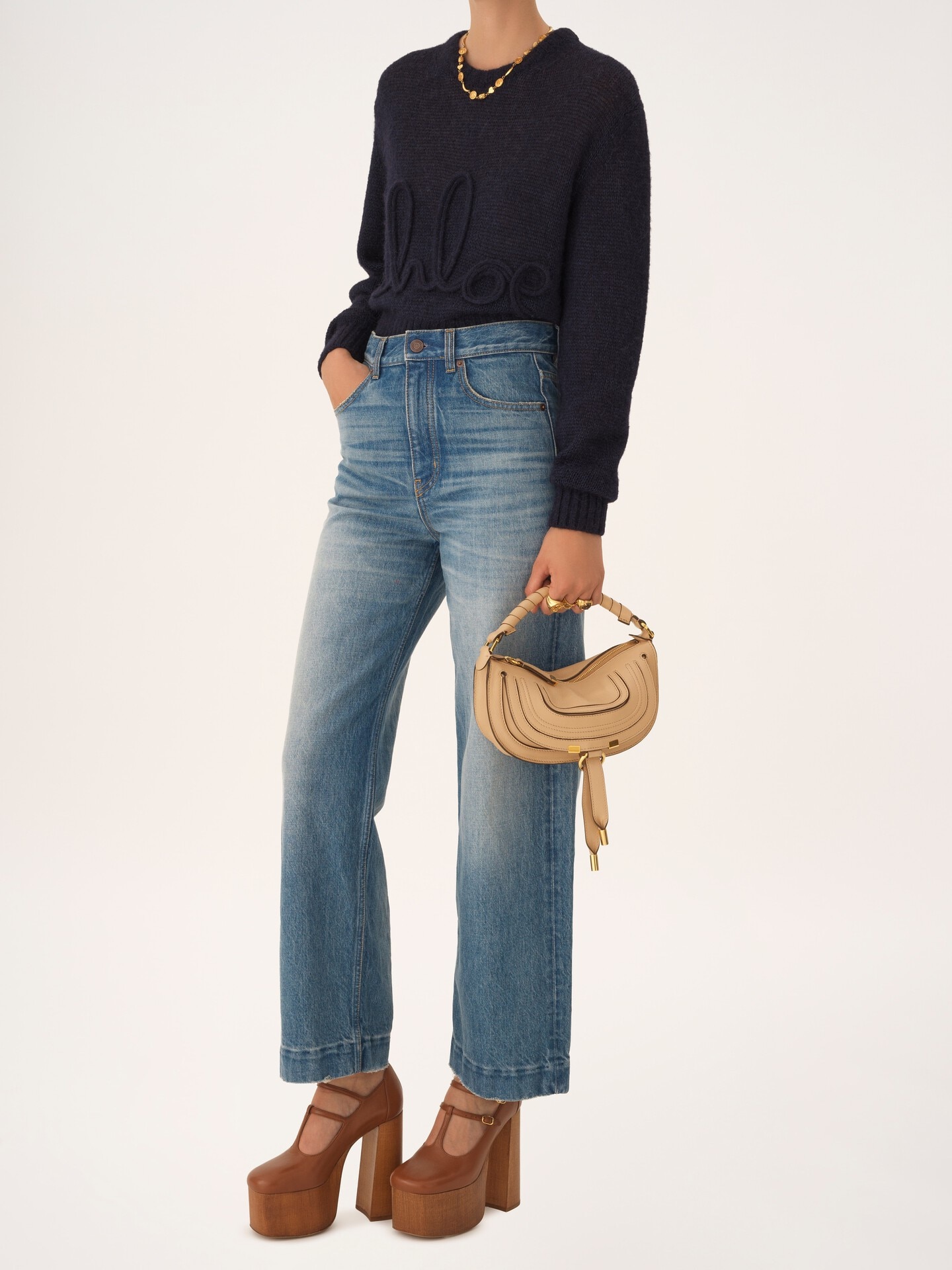 Mini Marcie shoulder bag in soft leather - 7.0