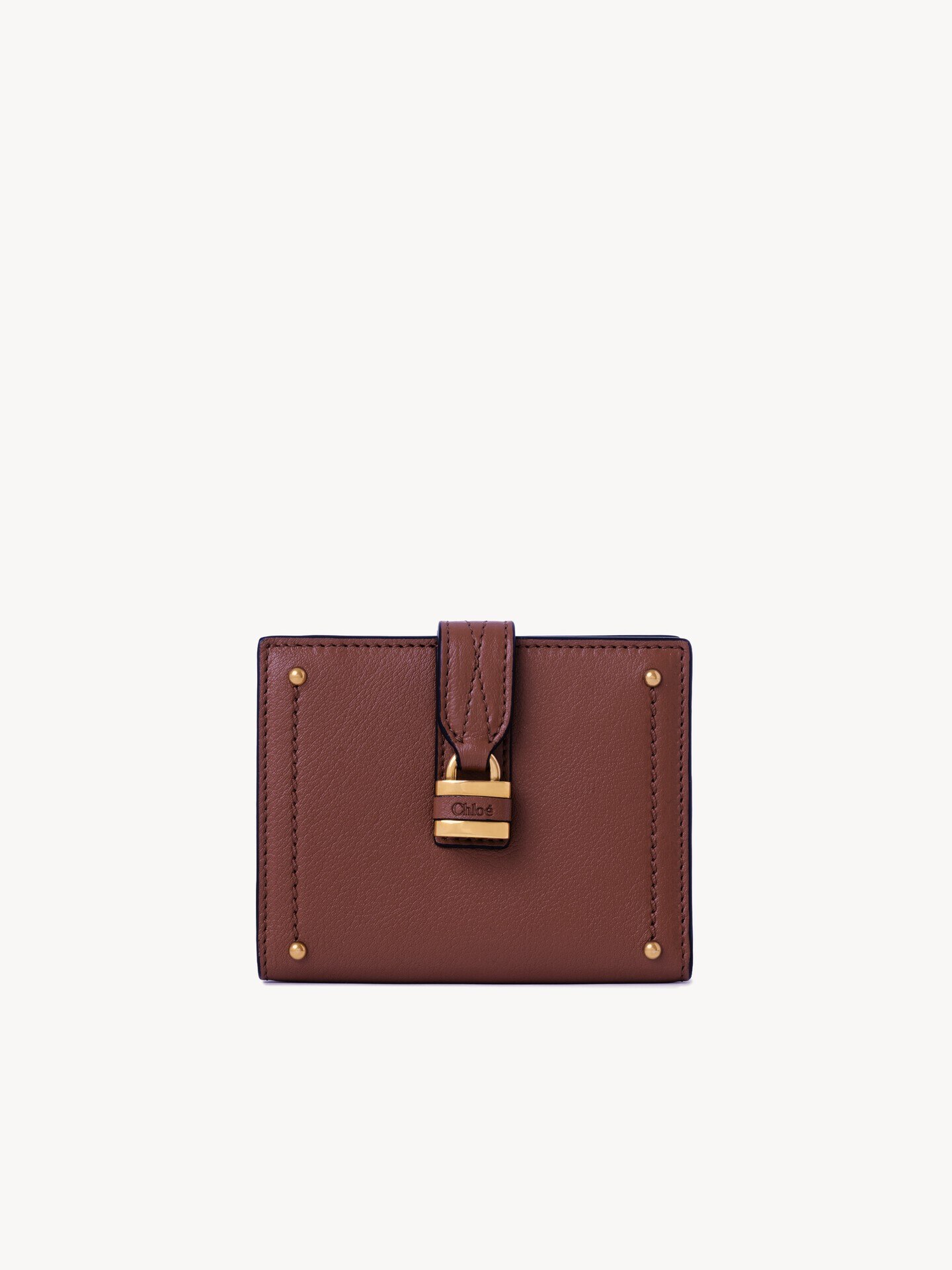 Paddington square wallet in grained leather - 1.0
