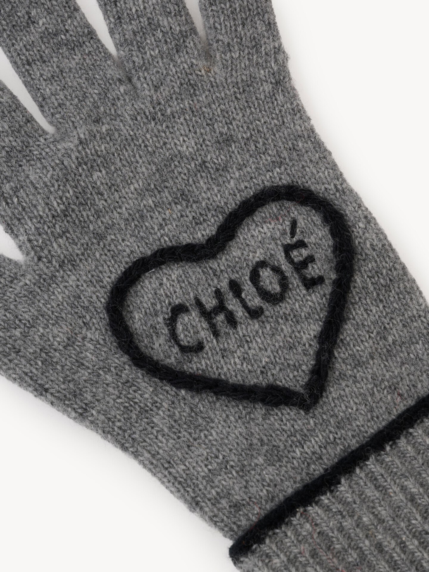 Gants Chlo&eacute; Encoeur en laine et cachemire - 4