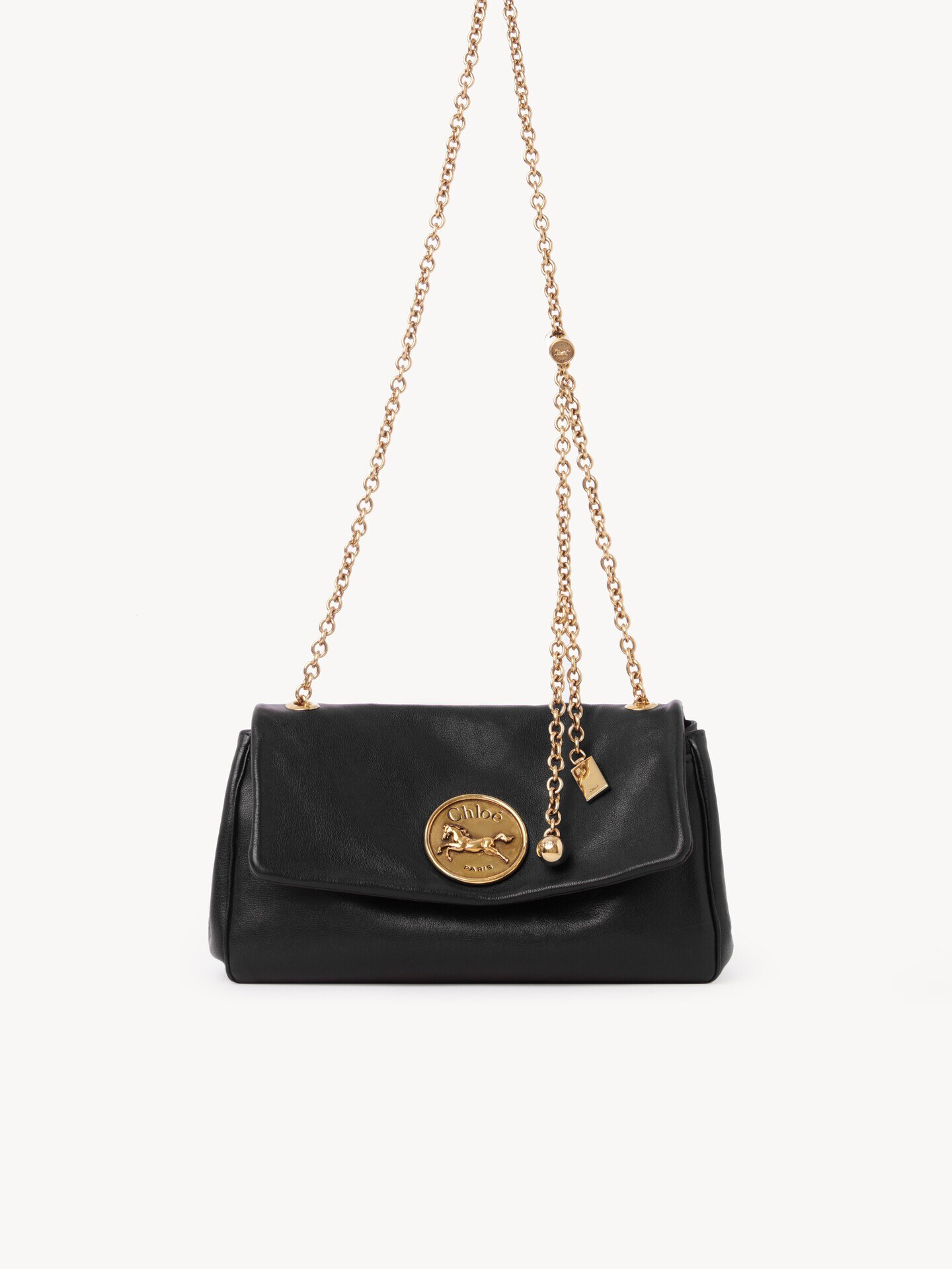 Chlo&eacute; Heritage shoulder bag in grained leather - 1.0