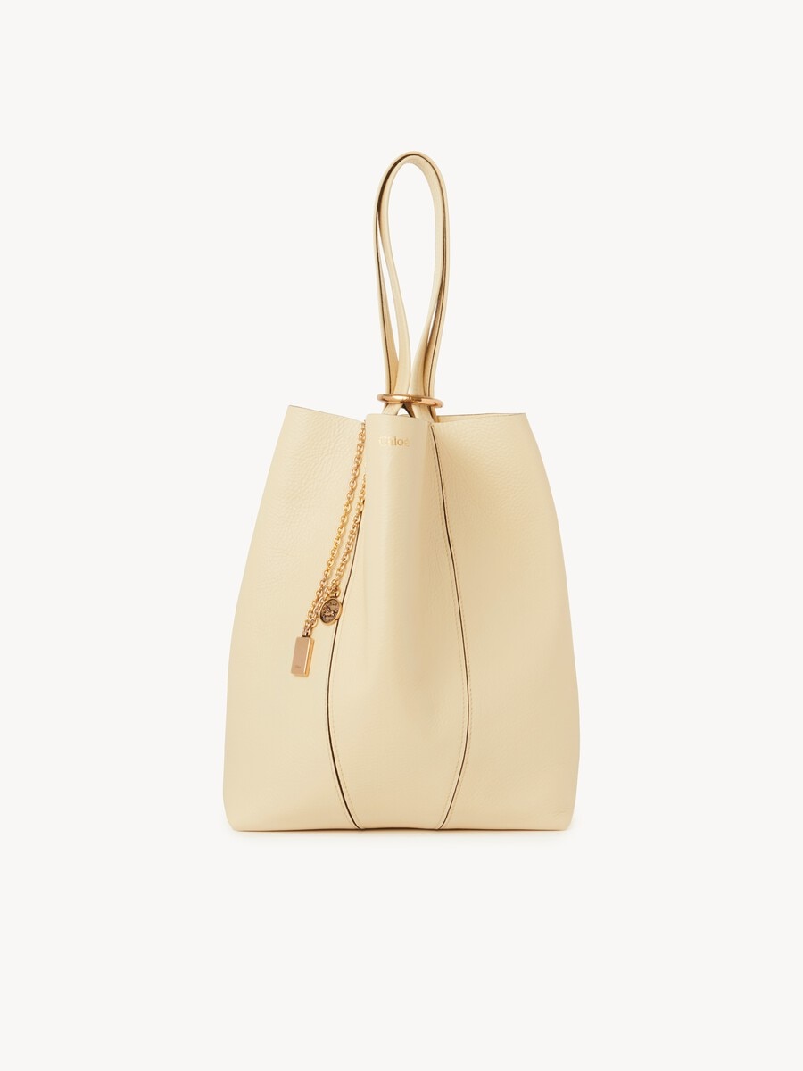 Chlo&eacute; Spin tote bag in grained leather - 2
